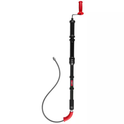 Milwaukee Toilet Auger Drain Cleaning Kit Trap Snake Fixed Rubber Boot 6 ft.