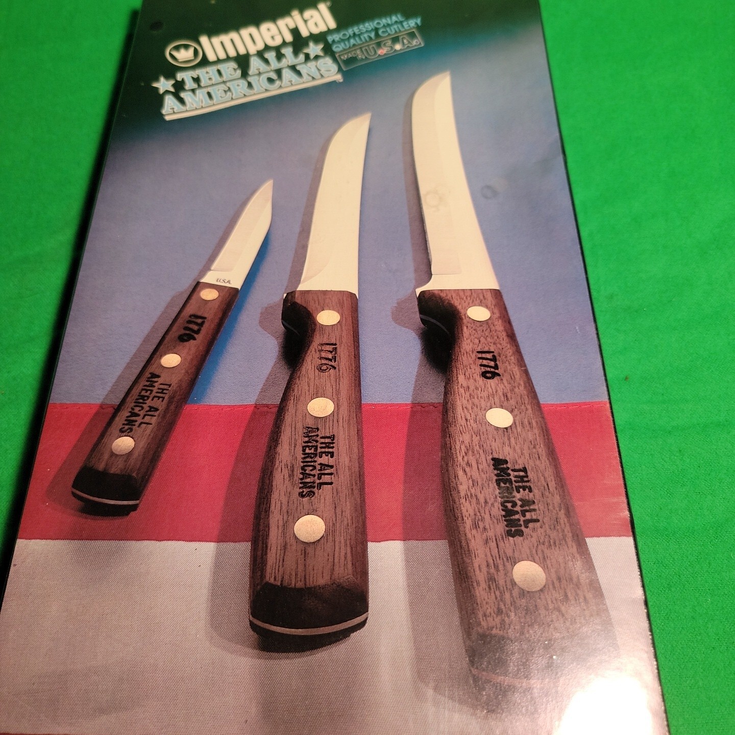 Vintage Imperial Knife Co. The All Americans 3 Piece Cutlery Set eBay
