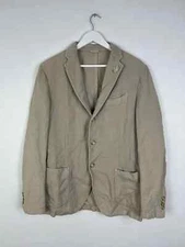 Altea Single Breasted Cotton-Linen Blazer