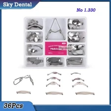 Dental Matrix Bands Sectional Contoured Metal Matrices Wedges Springclip TOP BM