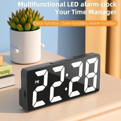 Multifunctional LED Alarm Clock Children Students Study Bedroom Alarm
