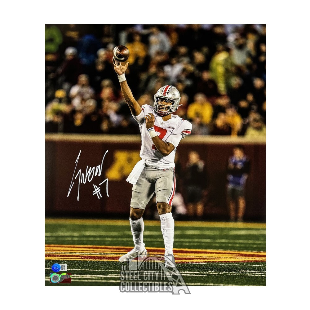 CJ Stroud Autographed Signed Ohio State 16x20 Football Photo - BAS 