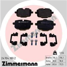 ZIMMERMANN Scheibenbremsbelag 24704.180.2