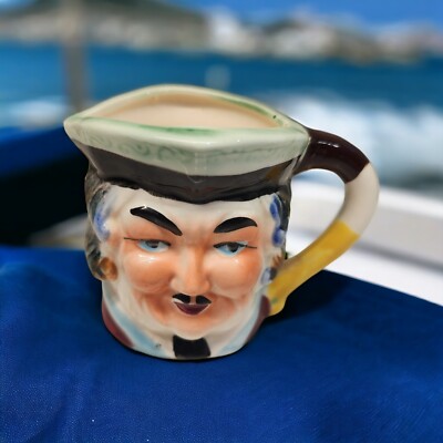 Toby Mug/Jug vintage small historical character pitcher stickered Japan