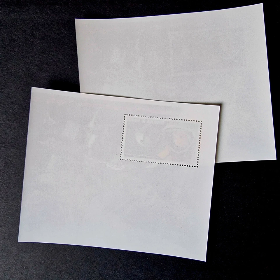 Djibouti 1986 perf + imperf Gagarin MNH Space USSR 2 Stamps Sheets Set - Image 3 of 3