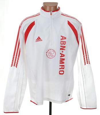 AJAX AMSTERDAM 2005/2006 FUSSBALL TRAINING TOP ADIDAS GRÖSSE L ERWACHSENE