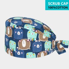 Unisex Surgical Scrub Cap Hat Women Men Hospital Doctor Nurses Nursing Caps US