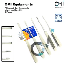 Tastan Cakir Micro Nasal Saw Set Of 5 Pcs Of Rhinoplasty Saw Instruments