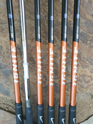 NIKE Ignite Iron Set 4-9 Regular UST Graphite 6 Irons RH 8 iron