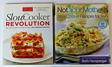 SlowCooker Revolution + Not Your Mothers Slow Cooker Recipes For Two - Lot of 2