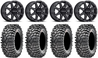 Raceline Hostage 14 Black Wheels 32 Roxxzilla Tires Honda Pioneer 1000 Talon Ebay