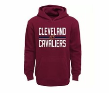NEW Cleveland Cavaliers Fleece Pullover Hoodie Boys Size XXS 4/5 Dark Red