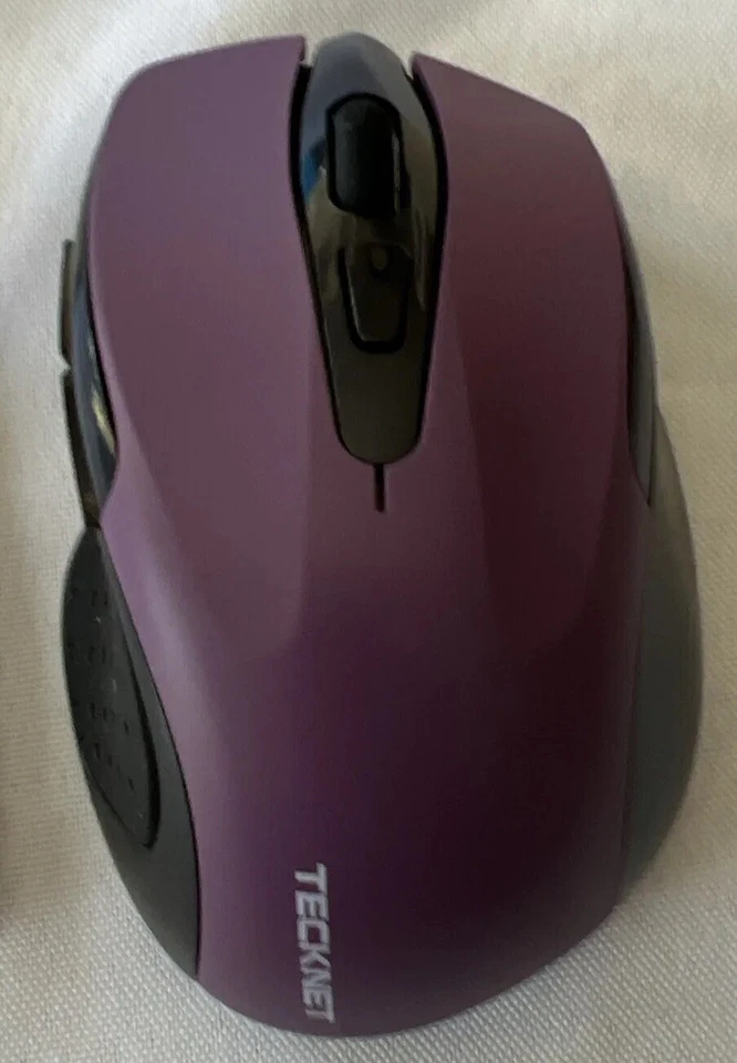 TECKNET CORDLESS OPTICAL WHEEL MOUSE M003 6-BUTTON - WITH RECEIVER Purple - Image 2 of 4