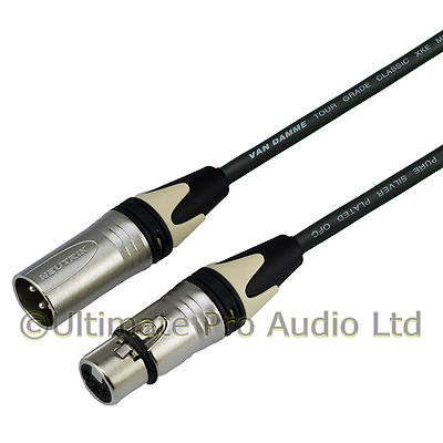 Van Damme Mikrofonkabel Mikrofonkabel weiß Boot Stecker Buchse Neutrik NS XLR Patch