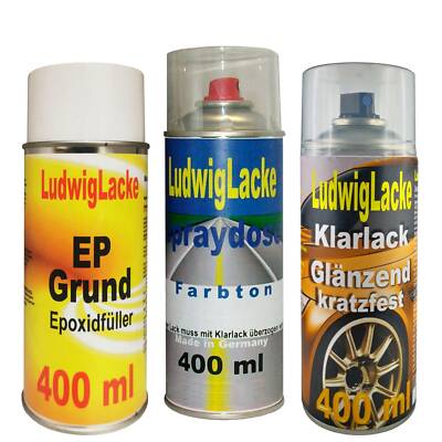 Grundierung Autolack Klarlack für VW Evergreen LA6C je 400ml