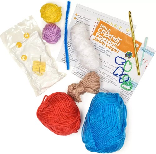 Jonah's Hands Gnome Beginners Crochet Kit for Kids and Adults, Multicolor 12 Pie - Picture 3 of 4