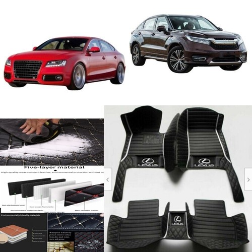 Car Mats For Lexus IS200t IS250 IS300 IS350 IS F IS500 Front Rear Luxury Liners - Imagen 5 de 42
