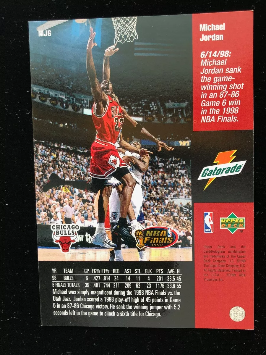 1998-99 Upper Deck Hardcourt - Jordan - Holding Court - Red #J6