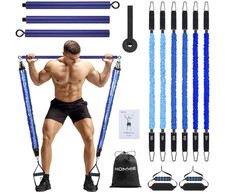 Kit de barra de pilates portátil con bandas ...