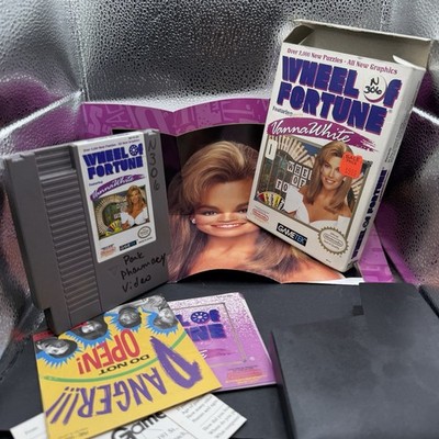 Wheel Of Fortune Featuring Vanna White Nes Complete In Box With Poster