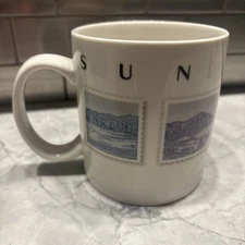 Sun Valley Tully’s Coffee Mug, Oversized, 4 1/8" Tall, 3 3/4" Diameter Rare