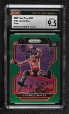 2022 Panini Prizm WWE Green Prizm Carmelo Hayes #162 CSG 9.5 Mint Plus pw2