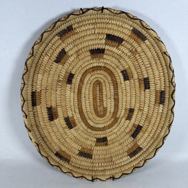Handmade NATIVE AMERICAN Navajo Basket Bowl made in New Mexico
