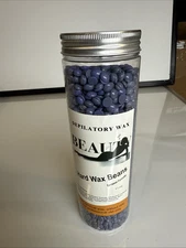 Hard Wax Beans for Face, Underarms, Bikini Hair Remover 14.1 oz (purple)
