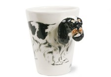 Blue Witch Handmade Coffee Mug King Charles Spaniel Black - Gift For Dog Lovers!