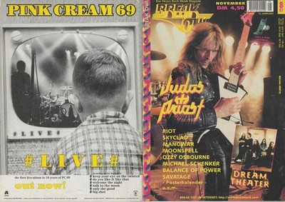 BREAK OUT Ausgabe Nr.8  1997 JUDAS PREIST DREAM THEATER MANOWAR SAVATAGE