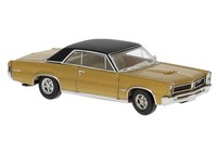 Brekina 18104 Pontiac GTO Coupe, Gold/Schwarz, Bj.1965, 1:87, NEU - Modellauto