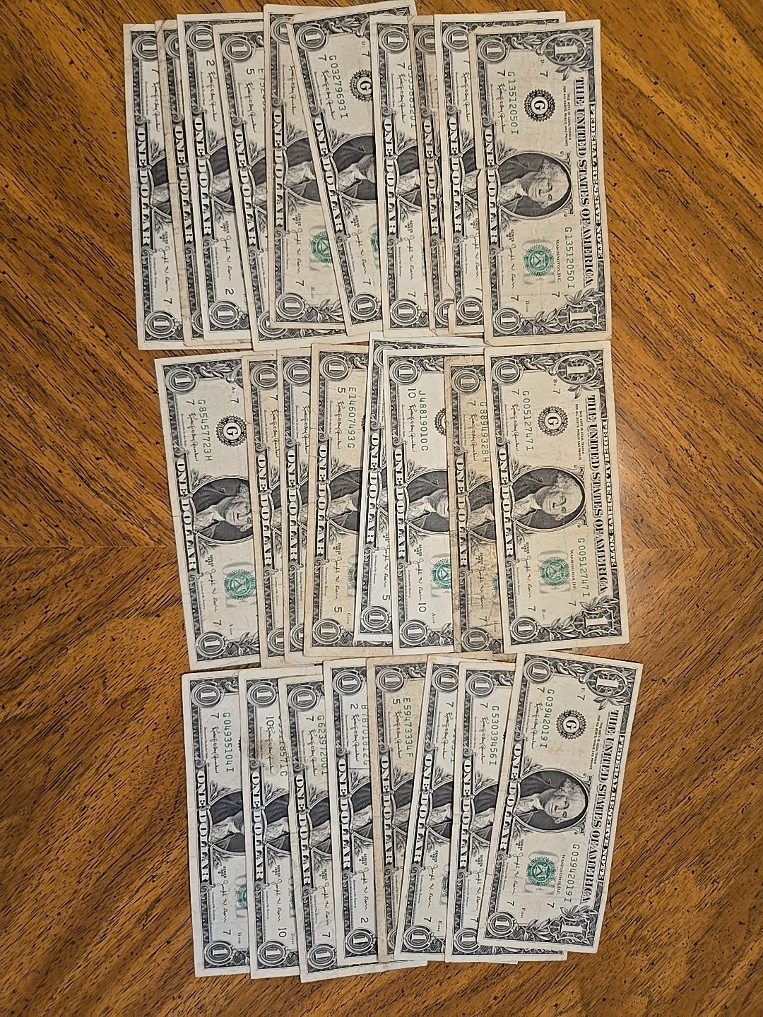 Rare Circulated 1963B Joseph Barr $1 Notes - $26 Face Value