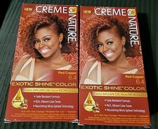 (2) Creme Of Nature Exotic Shine Color - 6.4 Red Copper