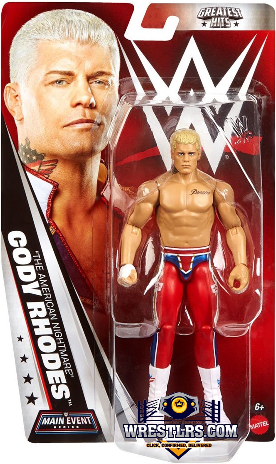 Cody Rhodes - WWE Main Event Greatest Hits 2026 Series 1 - Mattel Figure - New