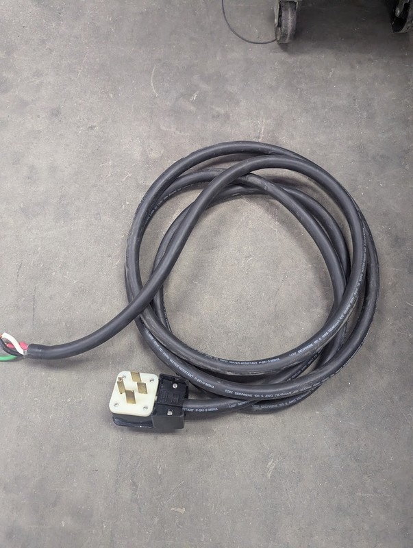 Heavy Duty 6/4 SEOOW 6 AWG 600V Power Cord ~17ft Leviton 4-Prong Plug