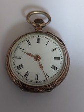 Taschenuhr 800er Silber , Halbmond /Krone - Damen -  Herren  - Werk läuft nicht