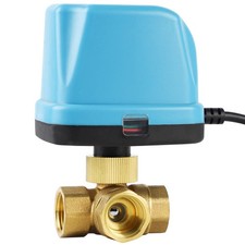 Vanne électromagnétique motorisée 3 voies DN15 1/2 Pouces 230V Valve à bille ...