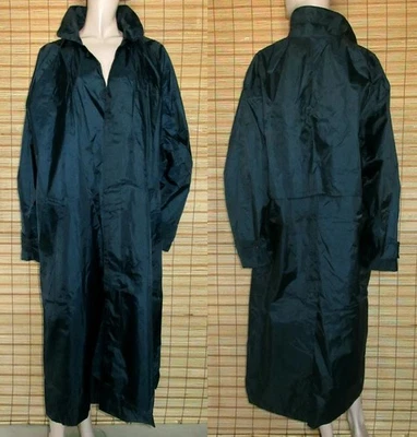 BLAUER REGENMANTEL - RAINCOAT - TRENCHCOAT - NYLON - VINTAGE - PACE - GR. L - XL - Bild 1 von 4