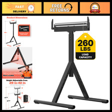 Heavy Duty Adjustable Roller Stand for Woodworking, 260 LB Capacity, 29-42" Heig