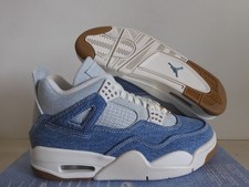Nike Air Jordan 4 Retro TEX Worn Blue Denim-Brown Womens Sz 6.5 IB6716-100 