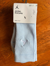 Nike Jordan Everyday Crew Socks 3 Pack Multicolor DX9632-901 Size L, NWT