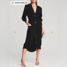 NWT SER.O.YA Amanda  Black Sweater Dress