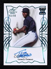 2021 Leaf Trinity Platinum 83/99 Tahnaj Thomas #BA-TT1 Auto 0r3f