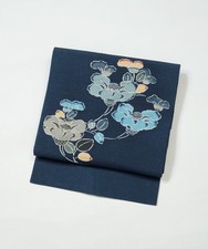 Nagoya Obi / Antique Silk Kimono Belt Nagoya Obi Floral / 2601193