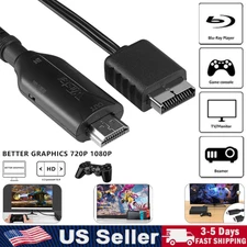 PS2 to HDMI Converter Cable 1080P 720P for PlayStation 1/2 HDTV Monitor Adapter