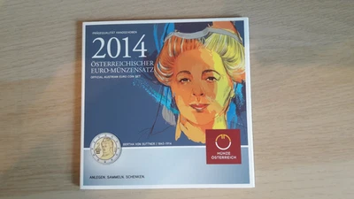 Offizieller Kursmünzensatz KMS Österreich 2014 3,88 Euro, original handgehoben - Bild 1 von 4