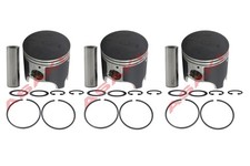 For YAMAHA GP1200R XLT1200 Piston Set (47-407 66V-11635-00+Ring)X3 OVERSIZE 0.25