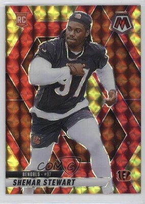 2025 Mosaic Choice Fusion Red & Yellow Prizm 51/89 Shemar Stewart Rookie RC 1ny5