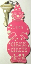 Las Vegas CIRCUS CIRCUS HOTEL MOTEL & Casino fob #1205 & room key