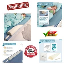 Classic 53'' Toddler Bed Bumper  Versatile Foam Barrier for Sleep Safety